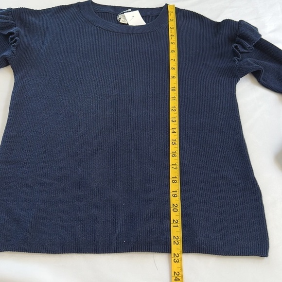 J crew Cotton ruffle-sleeve sweater - Picture 6 of 6